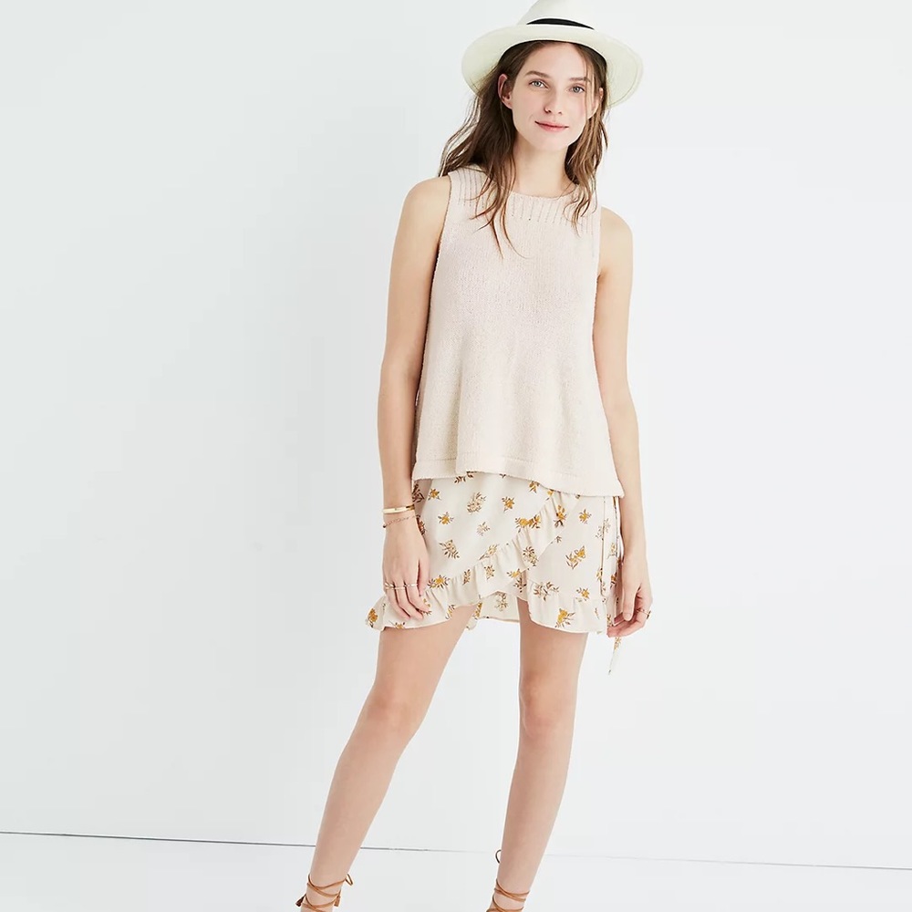 Madewell sweater swing tank